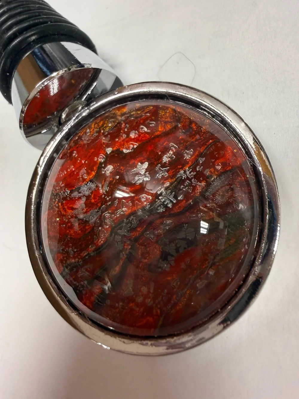 Wine bottle stopper handmade glass dome 36